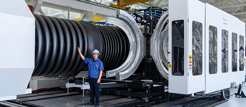 Máquina para Corrugar Tubos, ZC-2000H (Diá. Int. 600 – Diá. Ext. 2000mm)